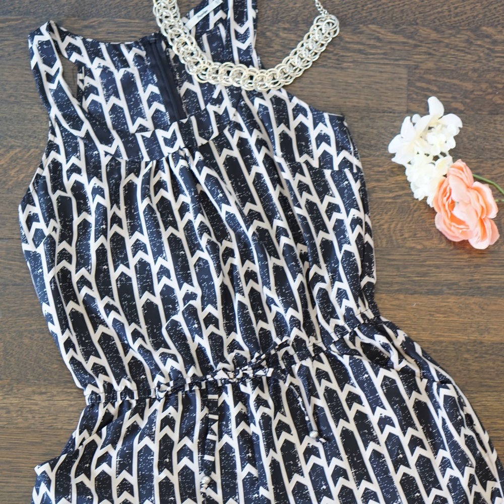 Patterned Silk Romper